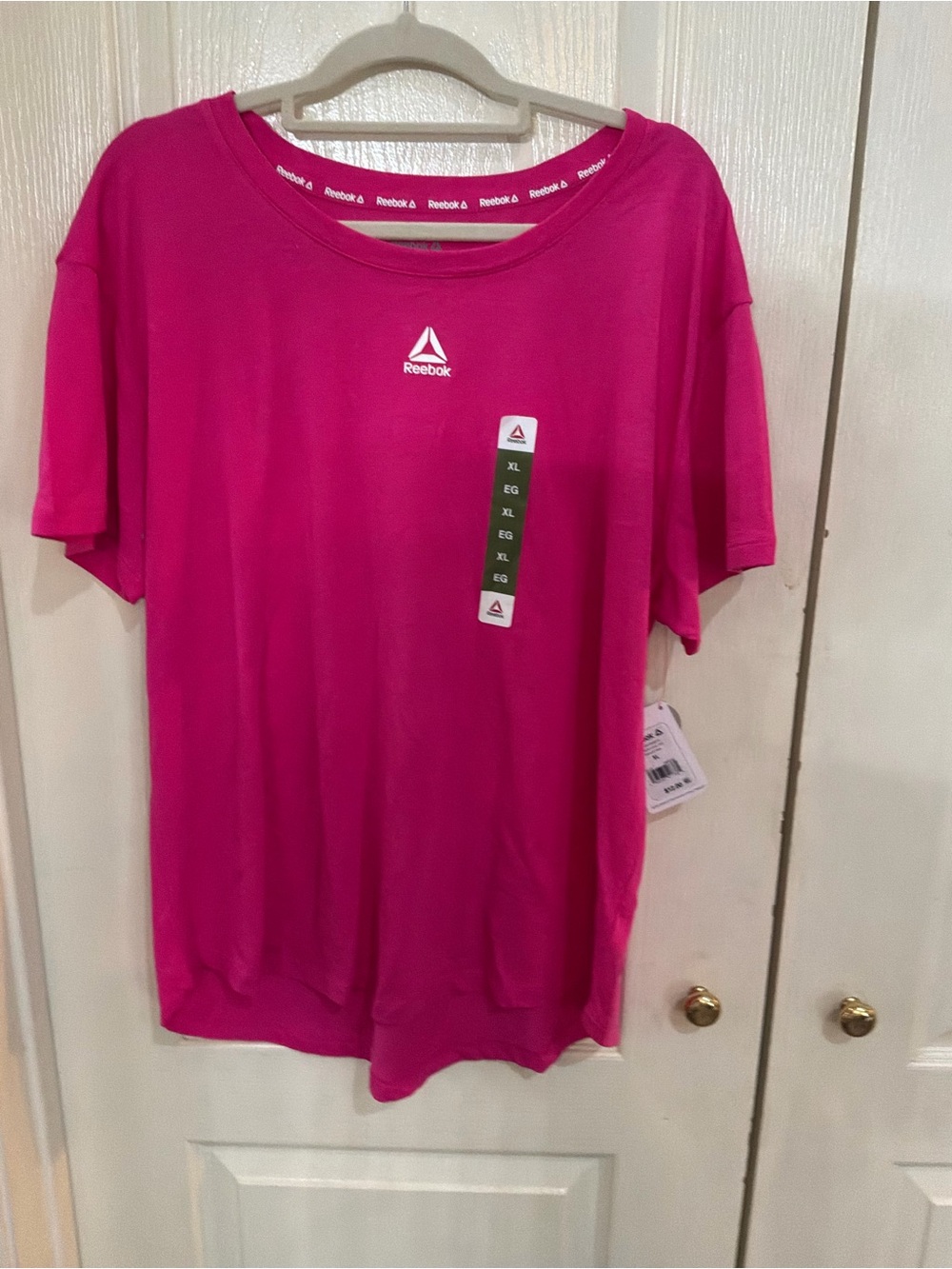 Reebok Hot Pink Crew Neck Tee